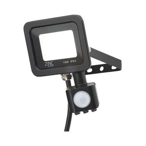 Zinc Rye Slimline LED IP65 Floodlight with PIR Sensor - 10w | 141343