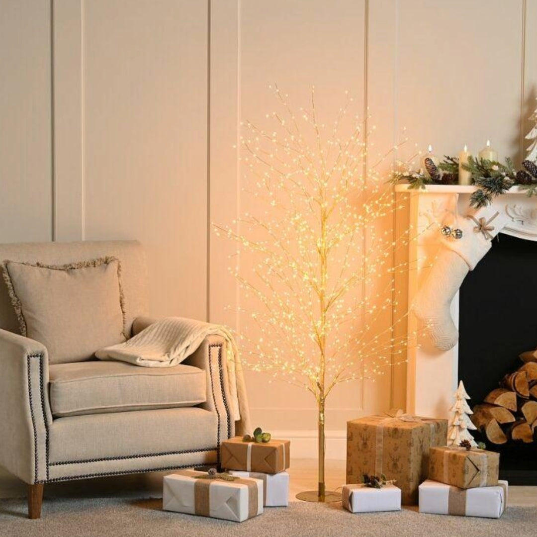 Festive Dewdrop LED Starburst 1.5 Metre ( 5ft ) Christmas Tree - Warm White | P051892