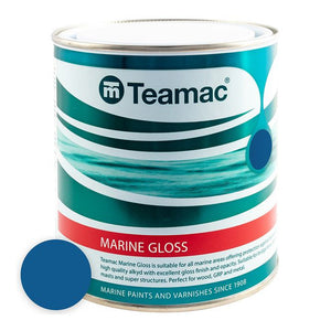 Teamac Marine Gloss Paint 1 Litre - Regatta Blue | CVTOP1000BLUE