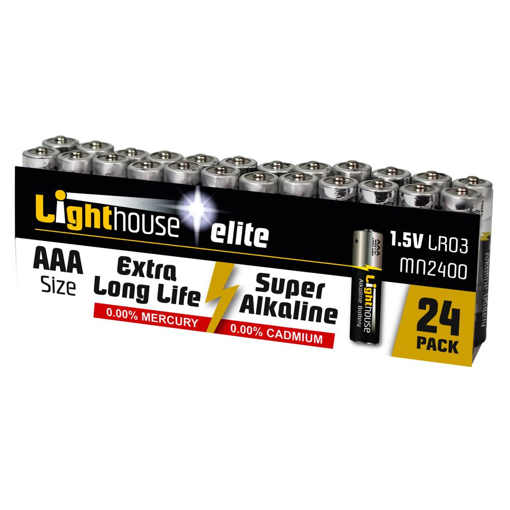 Lighthouse AAA Batteries 24 Pack | XMS23AAABATS