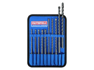 Faithfull SDS Plus Drill Bit Set, 10 Piece | XMS24SDSSET