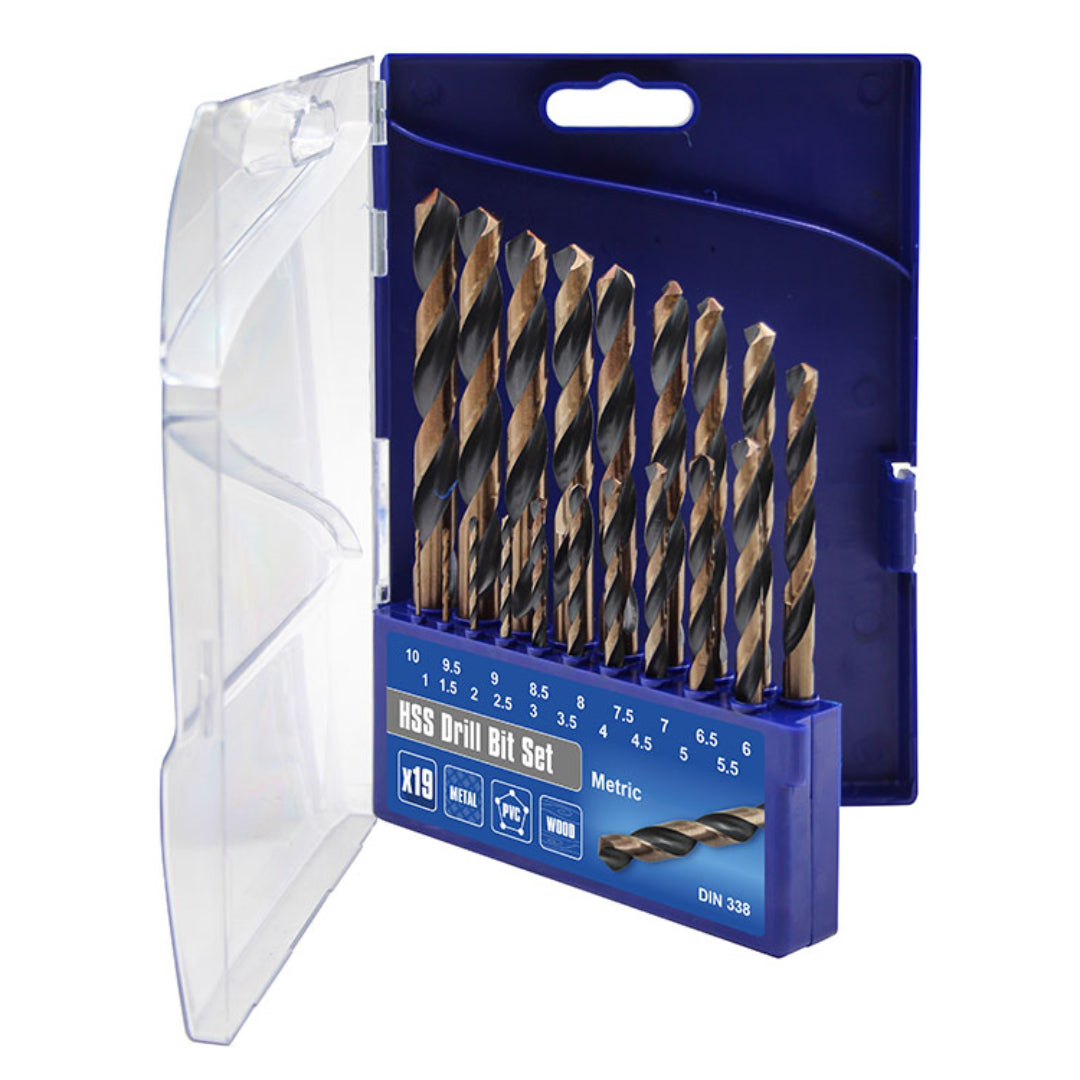 Faithfull HSS Jobber Drill Bit Set 19 Pieces | XMS24HSSSET