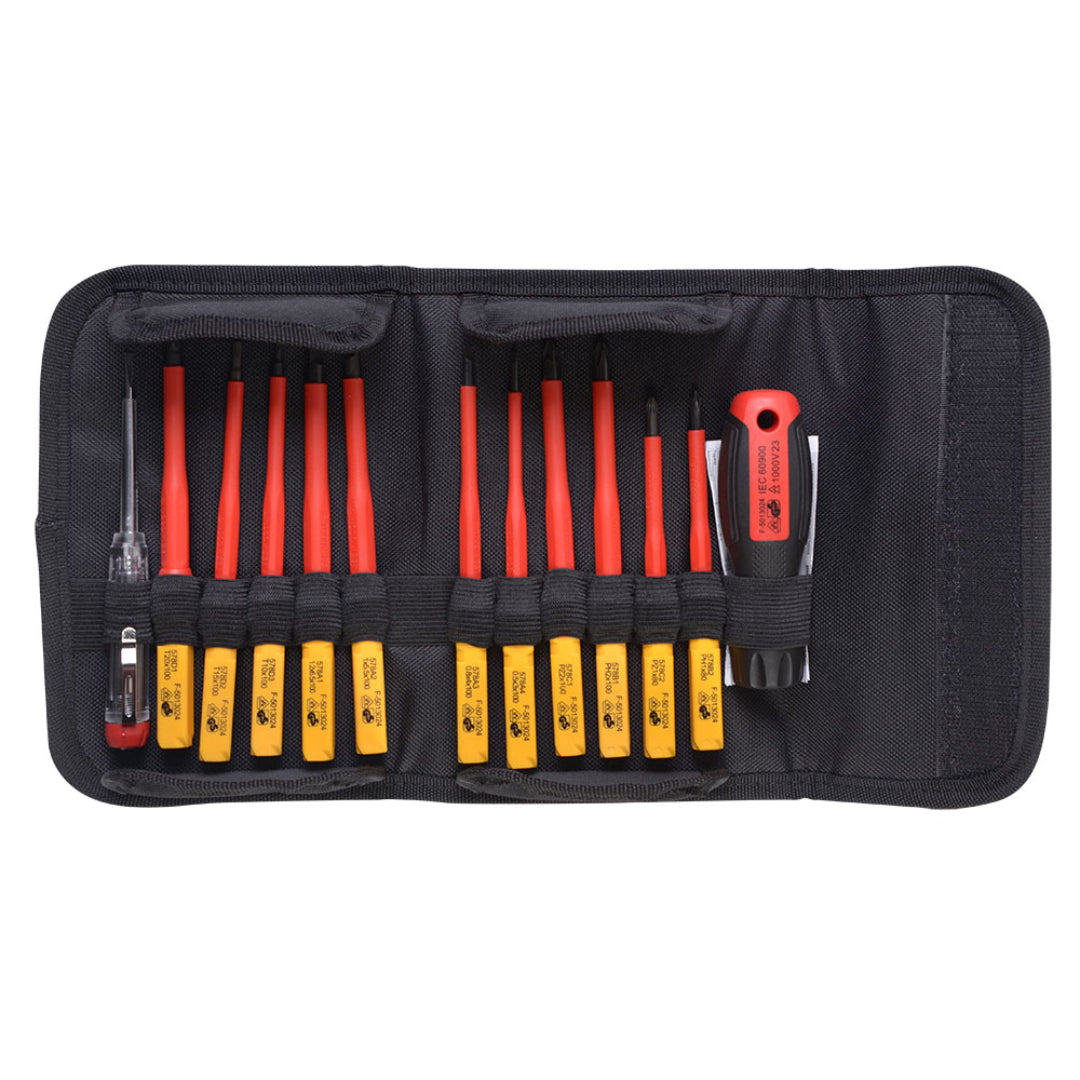 Faithfull Quick Change Interchangeable VDE Screwdriver 13 Piece Set | XMS24VDEKIT