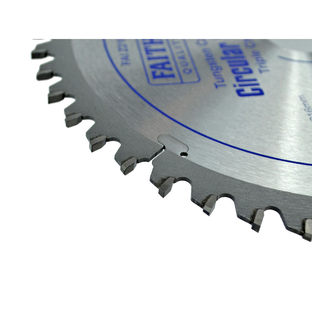 Faithfull TCT Circular Saw Blade Triple Chip Ground 250 x 30mm x 60 Tooth | FAIZ25060TCG