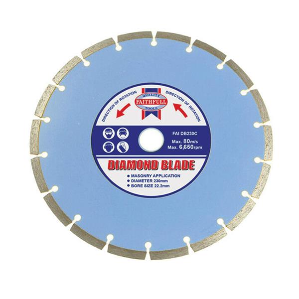 Faithfull Contract Diamond Blade 230 x 22.2mm | FAIDB230C