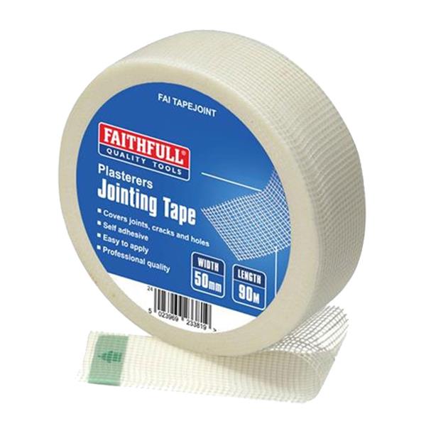 Faithfull PT1-50 Plasterer's Joint Scrim Tape 50mm x 90 Metre | FAITAPEJOINT