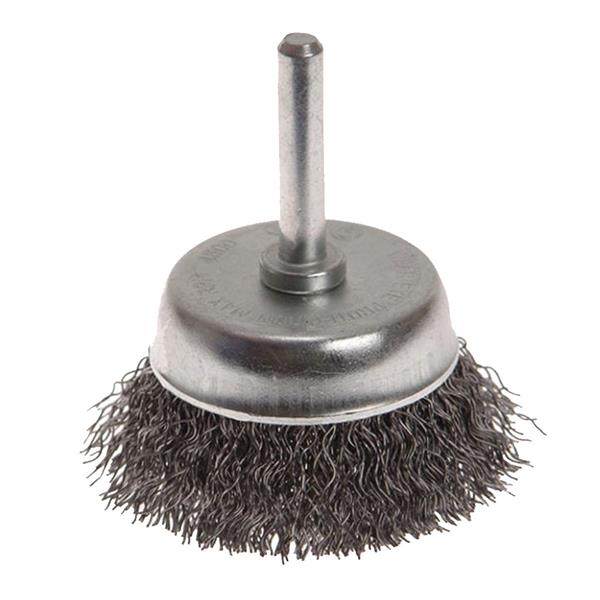 Faithfull Wire Cup Brush 50mm x 6mm Shank 0.30mm Wire | FAIWBS50