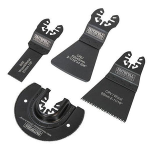 Faithfull Multi-Function Tool Flooring Blade Set 4 Piece | FAIMFKIT4