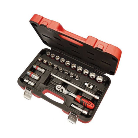 Faithfull Socket Set of 25 Metric 3/8in Square Drive | FAISOC3825M