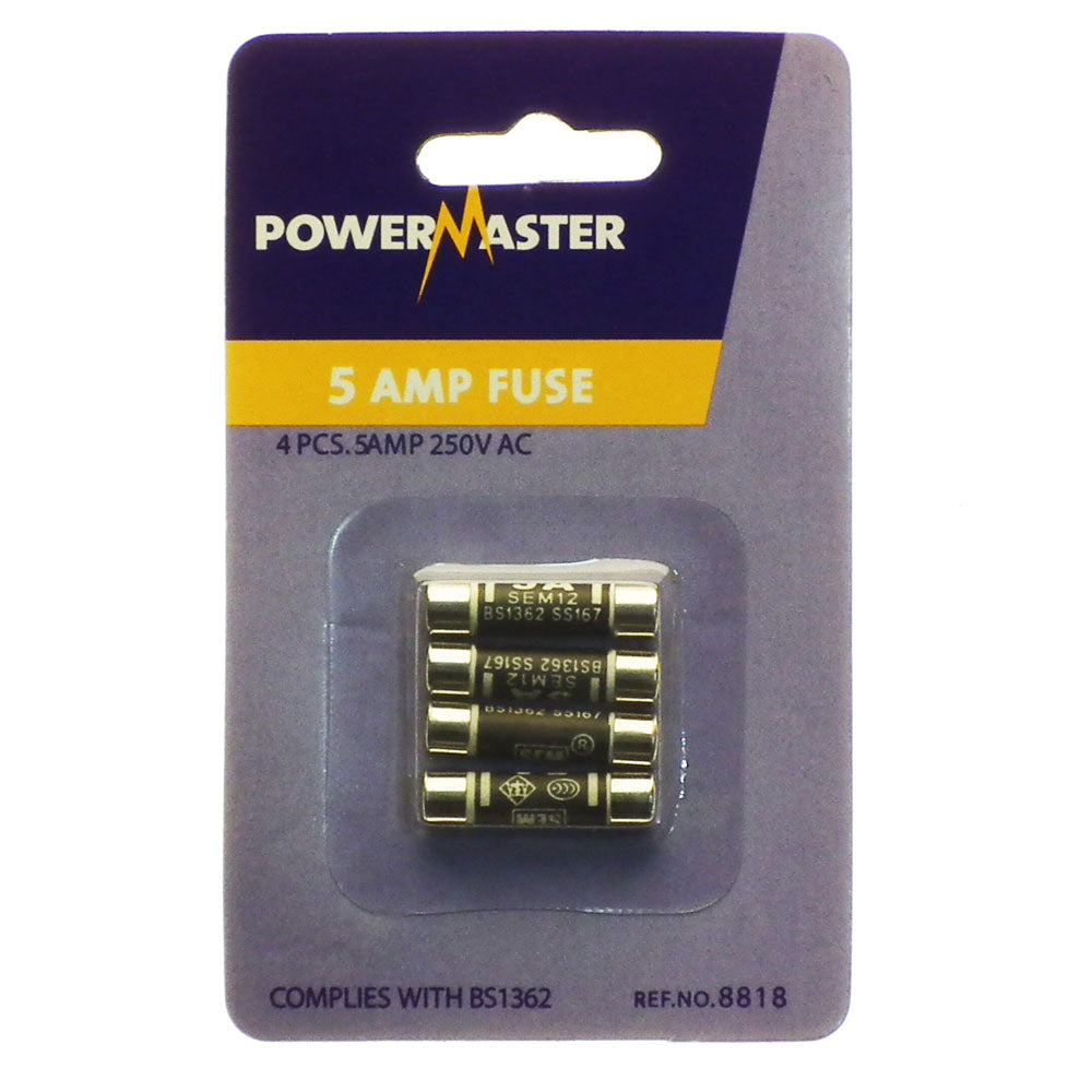 Powermaster 5amp Fuses 4 Pack | 1521-02