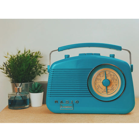 Steepletone Brighton 3 Band Portable Retro Radio - Duck Egg Blue | BRIGHTON BE