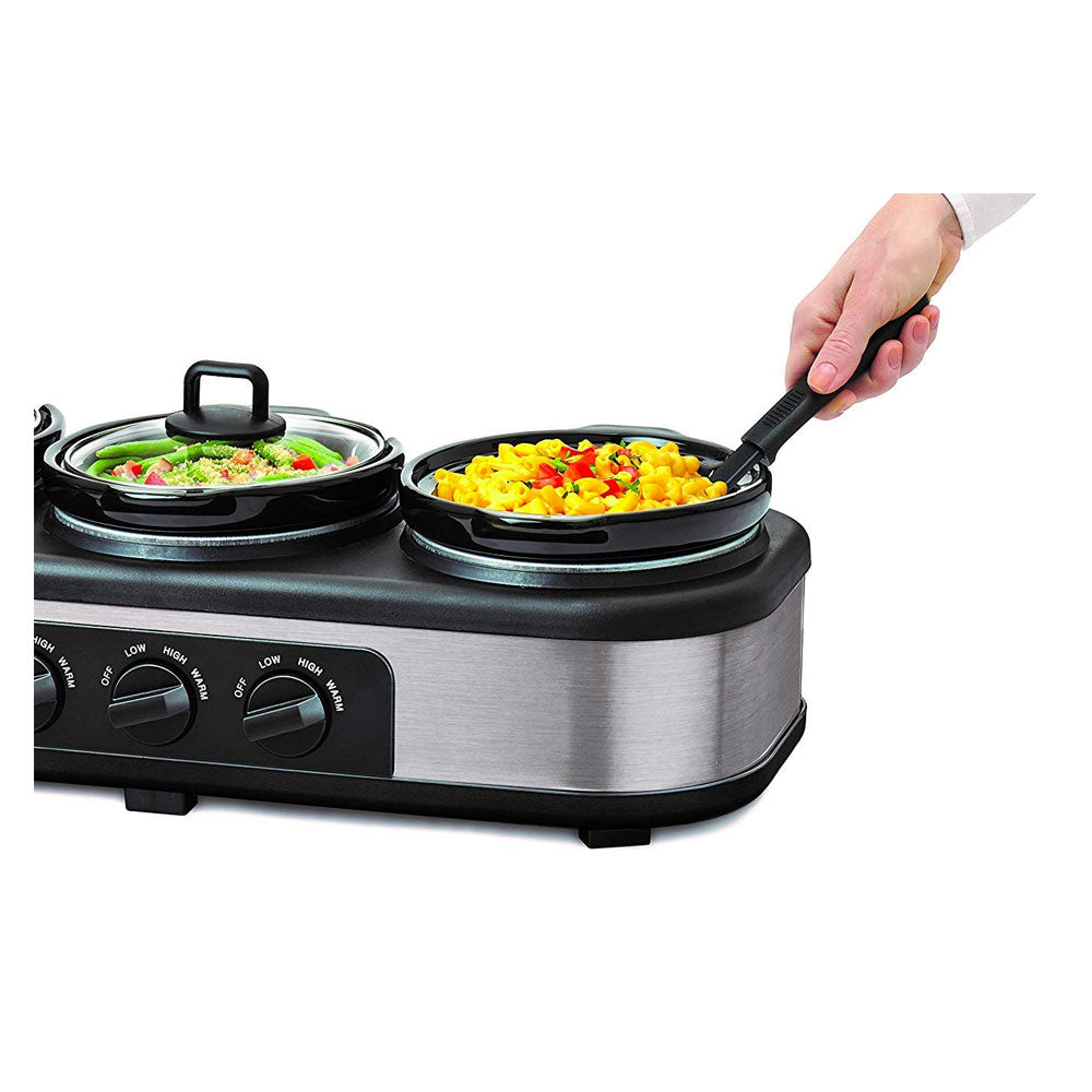 Quest 3 x 2.5 Litre Electric Slow Cooker Buffer Server Food Warmer | 16530