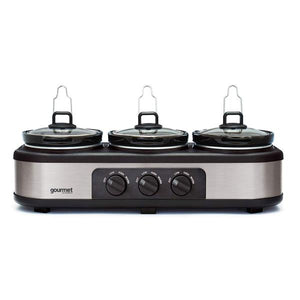 Quest 3 x 2.5 Litre Electric Slow Cooker Buffer Server Food Warmer | 16530