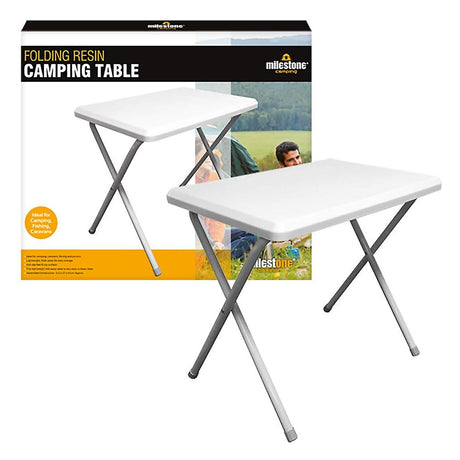 Resin Camping Foldaway Folding Table - White | 28000