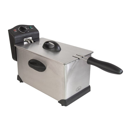 Quest 3 Litre Deep Fat Fryer - Stainless Steel | 35140