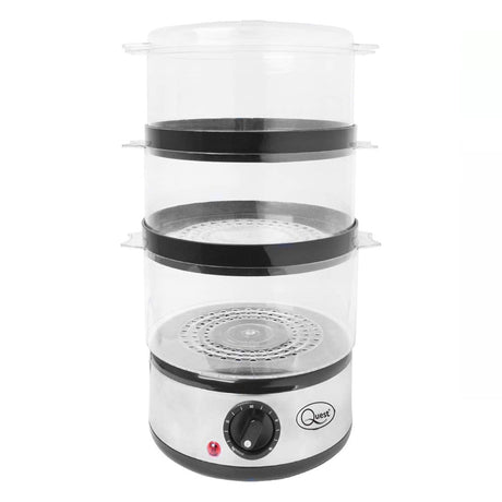 Quest 3 Tier Compact food Steamer 7.2 Litre Capacity | 35220