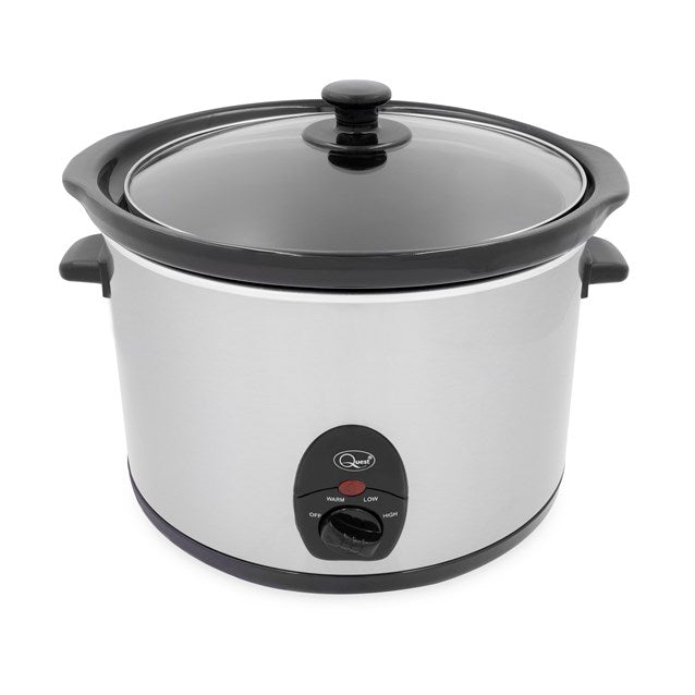 Quest 5 Litre Slow Cooker - Stainless Steel | 35280