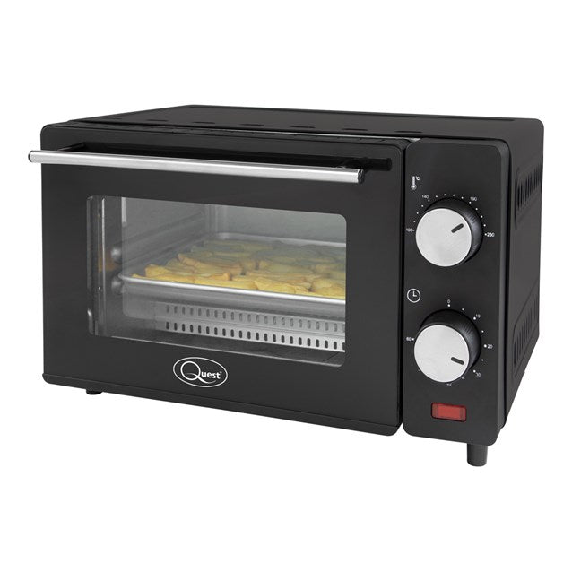 Quest Table Top Compact Oven 9 Litre 650W - Black | 35409A