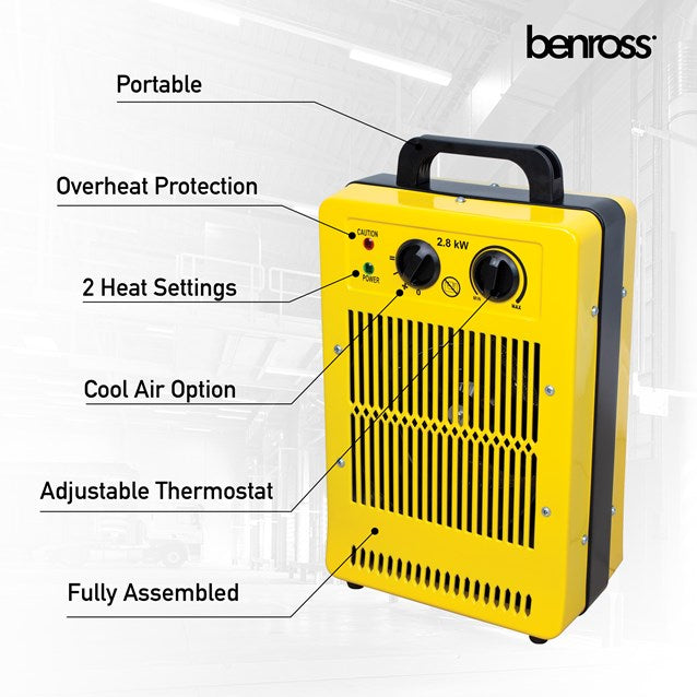 Benross Industrial Fan Heater 2.8kw | 42469