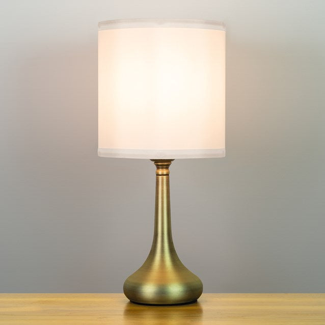 Anika Sarav Touch Lamp with Brass Base | 62359