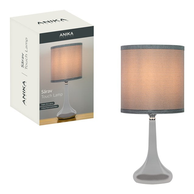 Anika Touch Lamp with Chrome Base | 62369