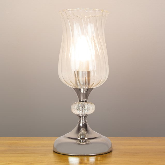 Anika Hurricane Table Lamp - Chrome Base | 62519