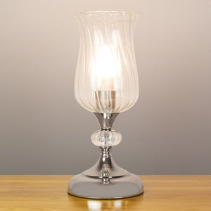 Anika Hurricane Table Lamp - Chrome Base | 62519