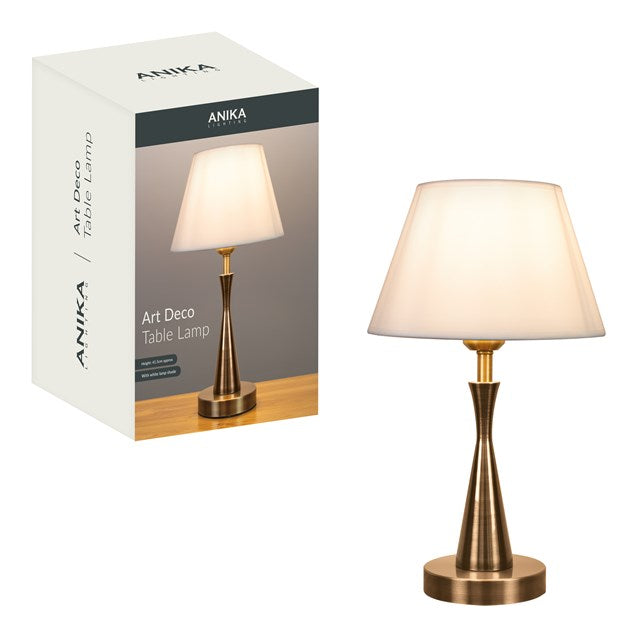 Anika Art Deco Switched Contemporary Table Lamp | 62939