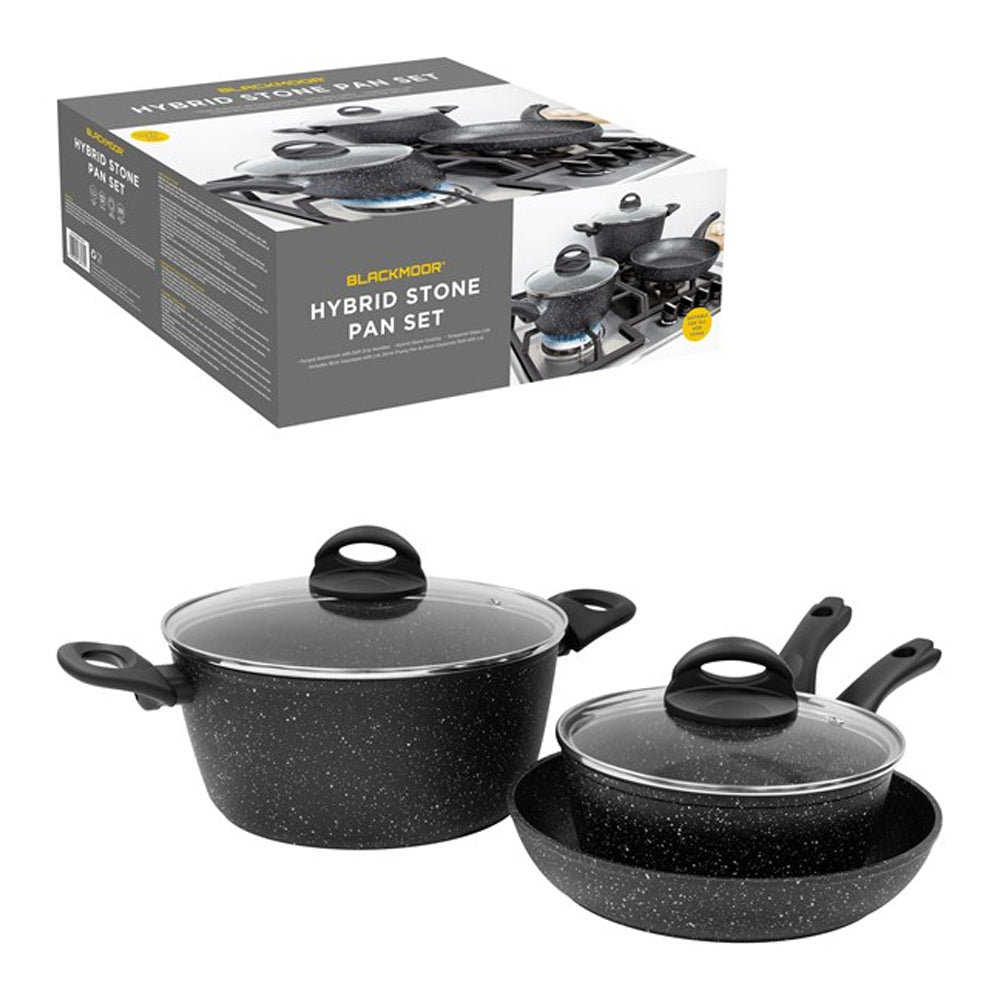 Blackmoor Home Pan Set Hybrid Stone Non Stick Pans | 68179