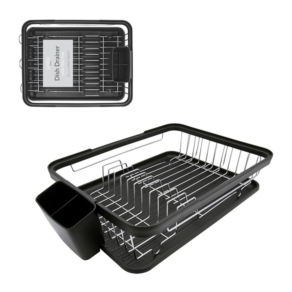 Blackmoor Deluxe Dish Drainer - Black | 69129