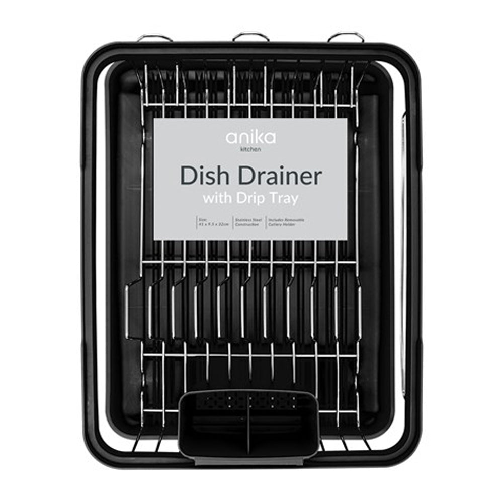 Blackmoor Deluxe Dish Drainer - Black | 69129