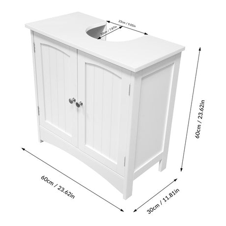 Benross Under Sink Free Standing Bathroom Cabinet - White | 69739