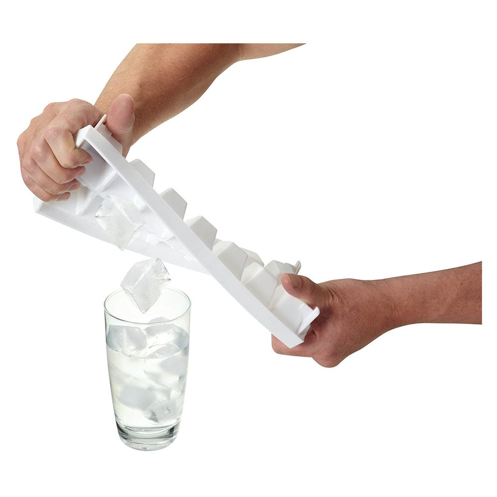 KitchenCraft Flexible Plastic Ice Cube Tray | KCTWIST