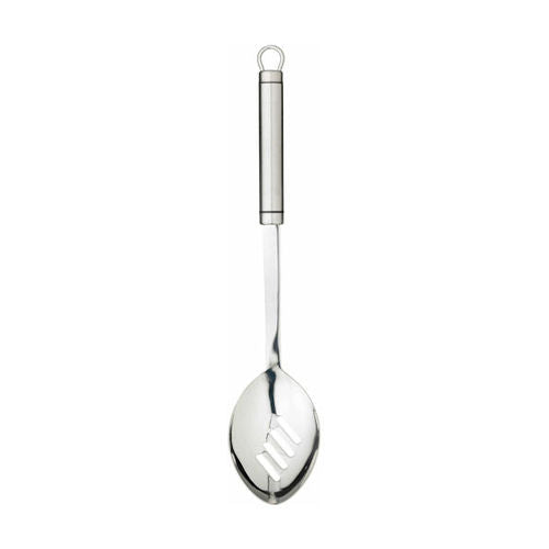 KitchenCraft Professional Oval Handled Slotted Spoon - Stainless Steel | KCPROSS