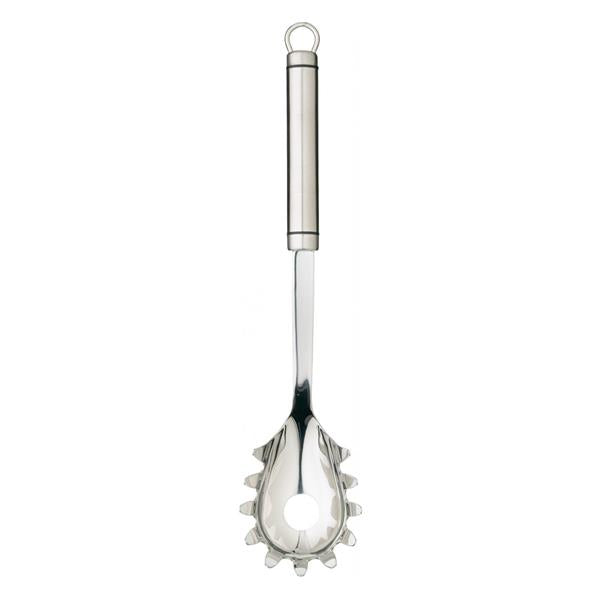 KitchenCraft Oval Handled Stainless Steel Spaghetti Server | KCPROSPAG