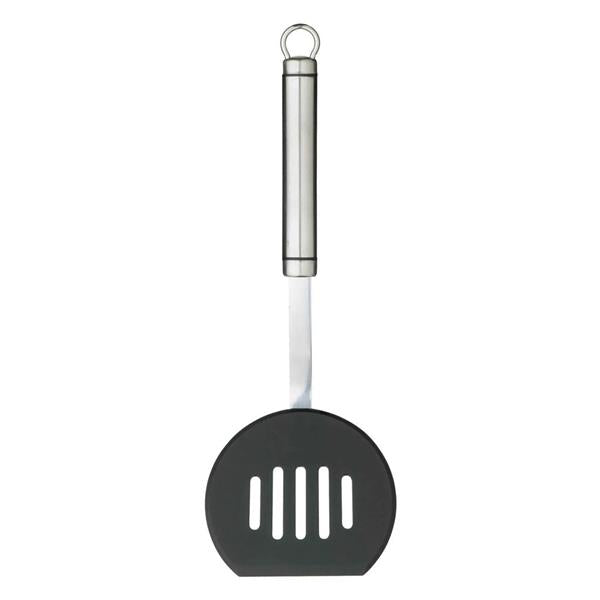KitchenCraft Oval Handled Stainless Steel Non-Stick Half Round Turner | KCPROHTNS