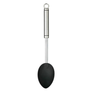 KitchenCraft Oval Handled Stainless Steel Non-Stick Cooking Spoon | KCPROPSNS