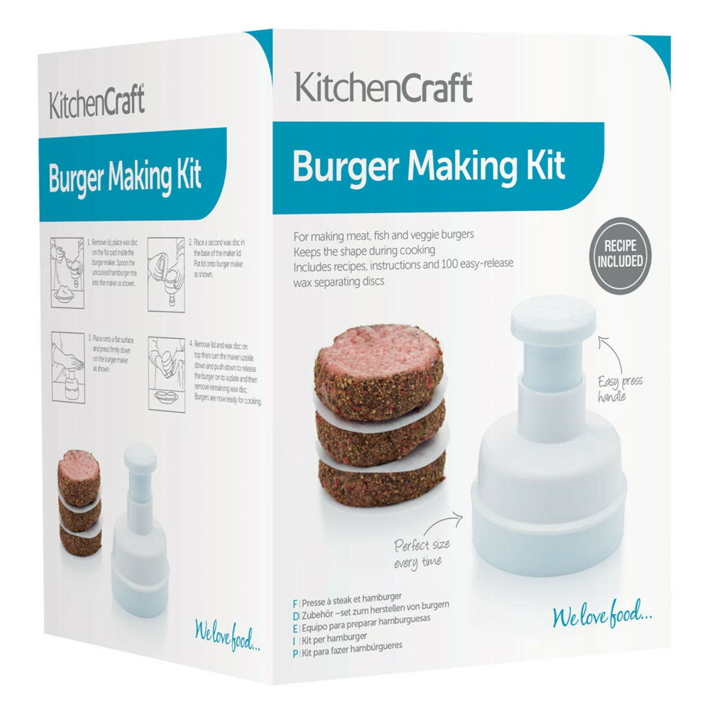 KitchenCraft Quarter Pounder Hamburger Burger Maker | KCBPRESSLRG