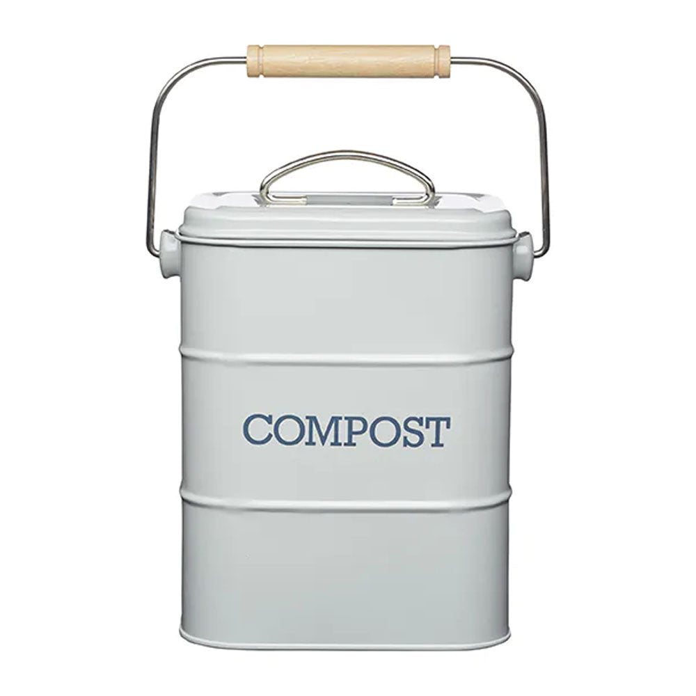 Living Nostalgia 3 Litre Compost Bin - French Grey | LNCOMPGRY