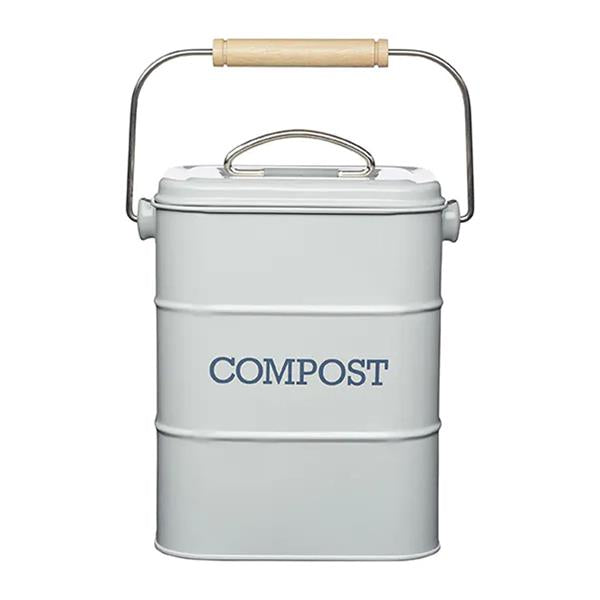 Living Nostalgia 3 Litre Compost Bin - French Grey | LNCOMPGRY