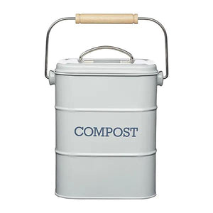 Living Nostalgia 3 Litre Compost Bin - French Grey | LNCOMPGRY