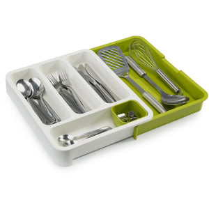 Joseph Joseph DrawerStore Expandable Cutlery Tray - Green / White | 85041