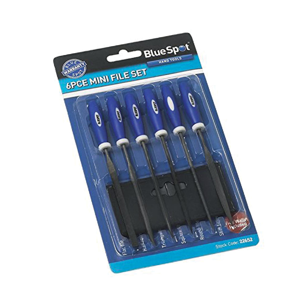 Bluespot Mini File Set with Pouch 6 Piece | B/S22652