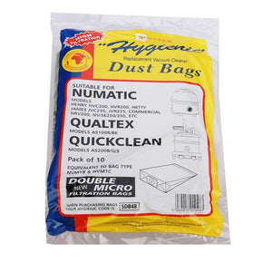 Henry Hetty Numatic Spare Vacuum Bags 10 Pack | SDB48