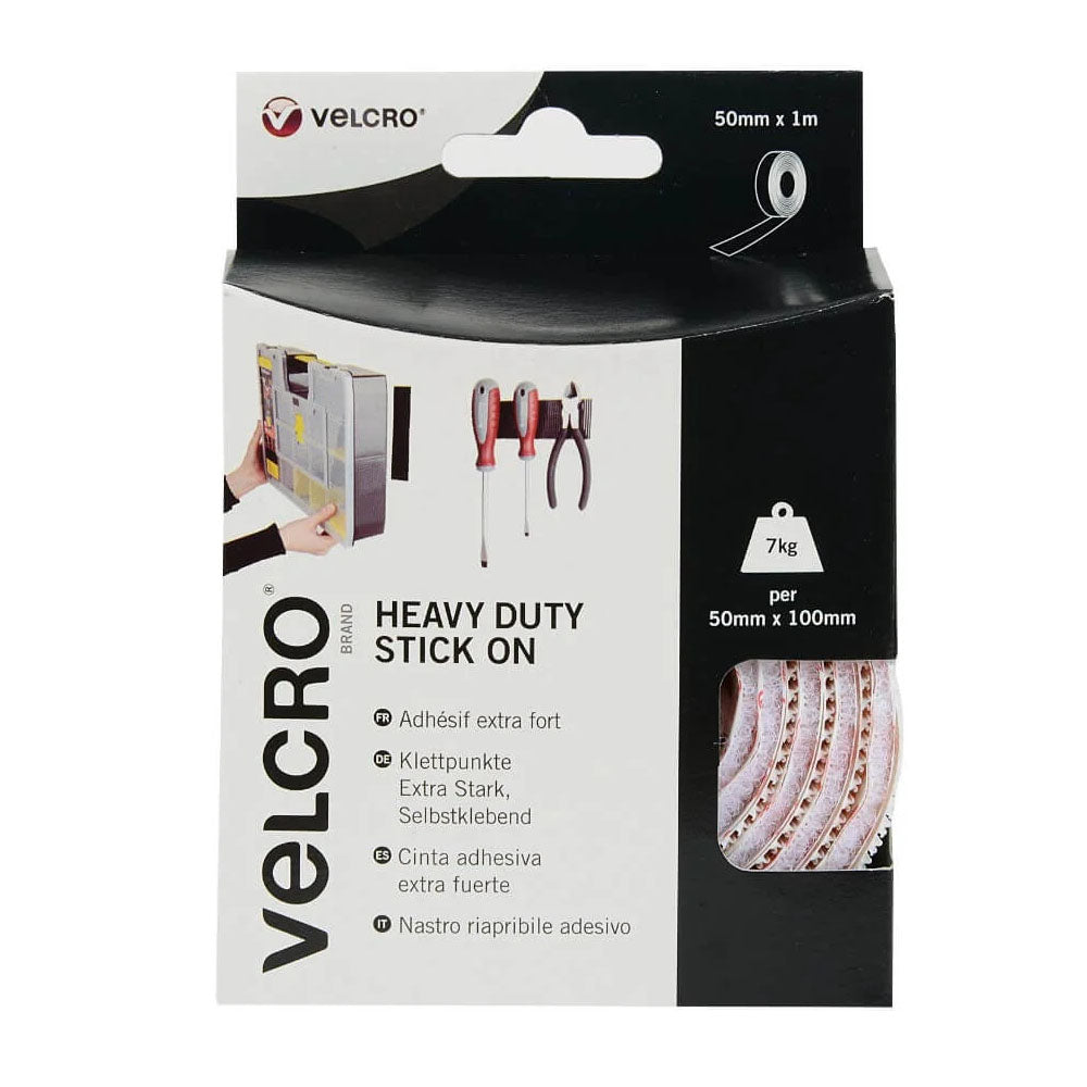 Velcro 50mm x 1 Metre Stick on Tape | 400-18