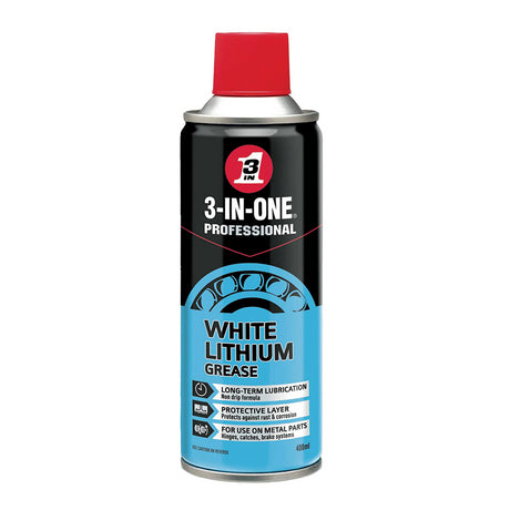 3-IN-ONE White Lithium Spray Grease 400ml