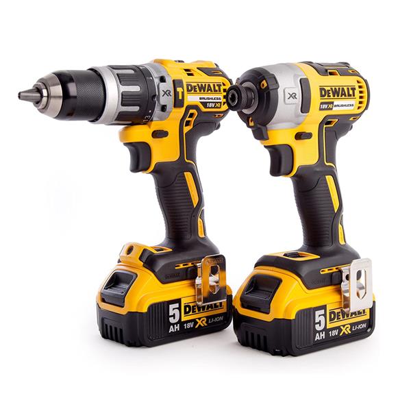 Dewalt Twinpack (1 x DCD796 Combi Drill, 1 x DCF887 Impact Driver, 2 x 5.0ah Batteries) | DEWDCK266P2T