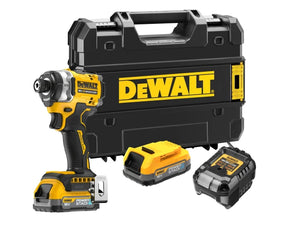 Dewalt DCF860 E2T XR BL Impact Driver 18V 2 x 1.7Ah POWERSTACK Battery | DEWDCF860E2T