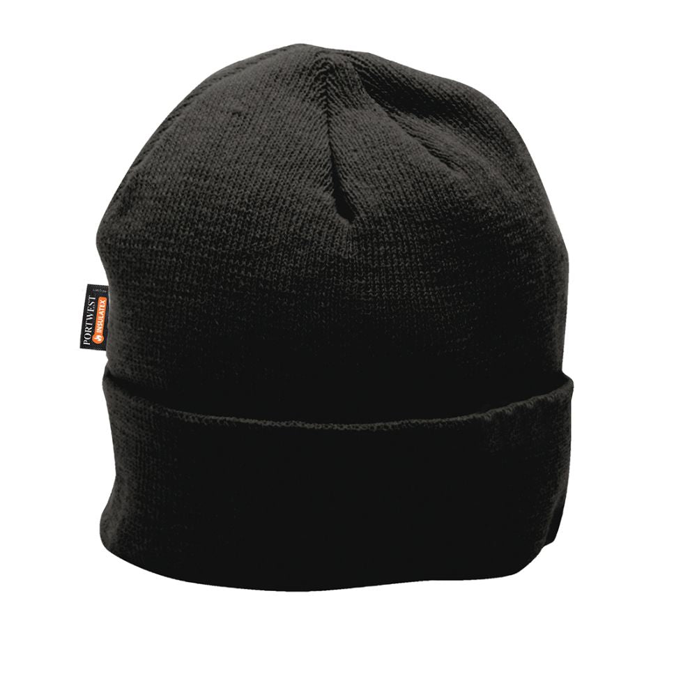 Portwest Knitted Cap Insulatex Lined - Black | B013BKR