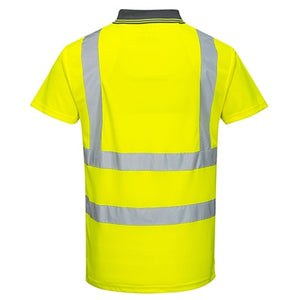 Portwest Hi Vis Short Sleeve Polo Shirt - Yellow